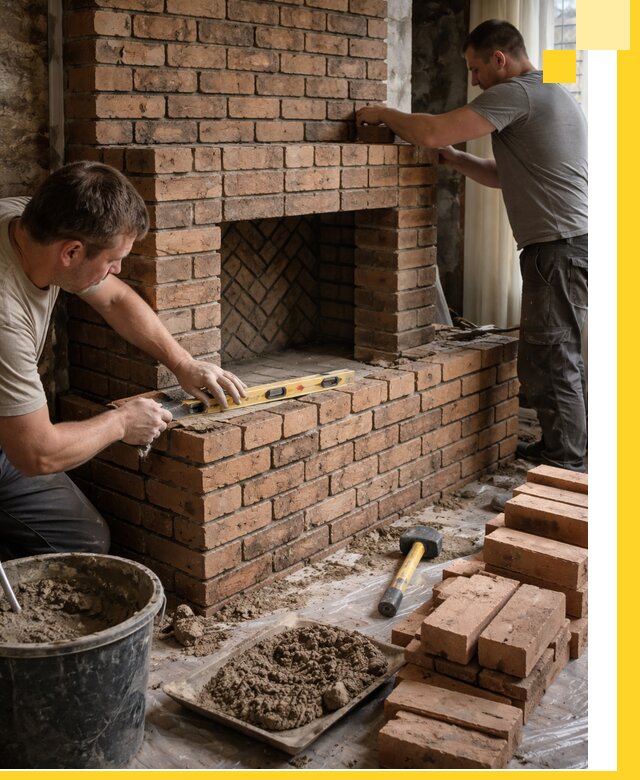 Изготовление и установка кирпичных каминов в Кизляре