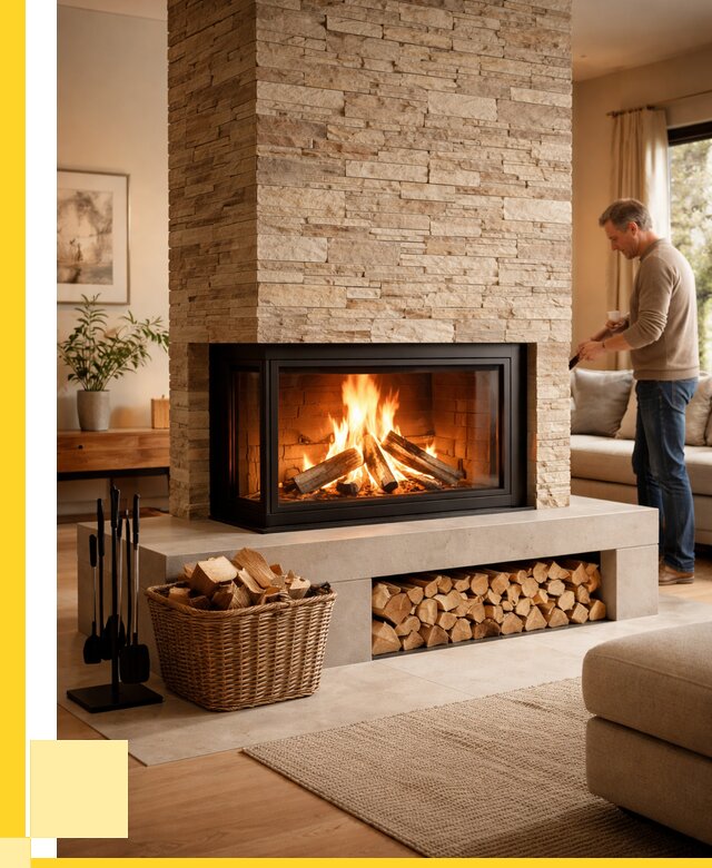 Дровяной камин под ключ в Кизляре от 203220 р. | ЭриданКзр