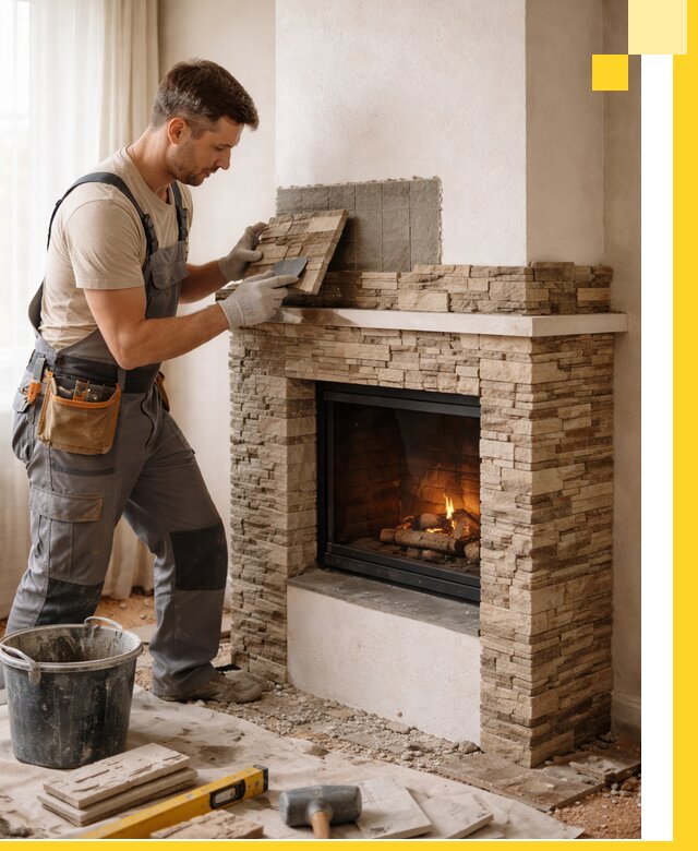 Изготовление и монтаж каминов для дома под ключ в Кизляре