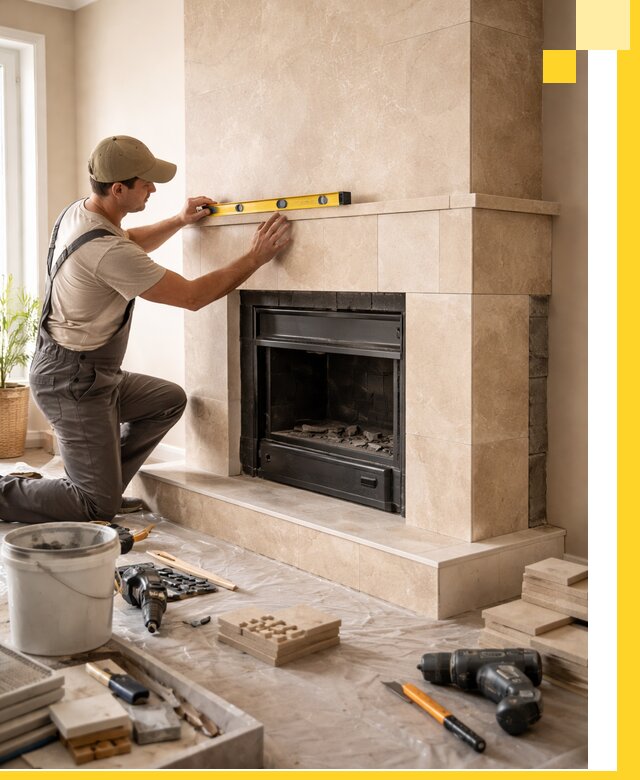 Установка и монтаж каминов в частном доме под ключ в Кизляре