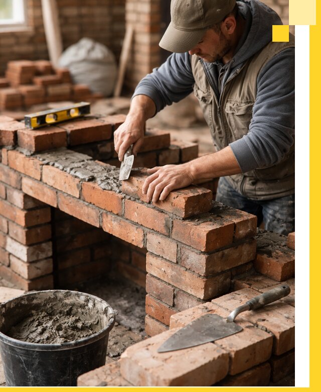 Кладка каминов под ключ в Кизляре профессиональная отделка и монтаж