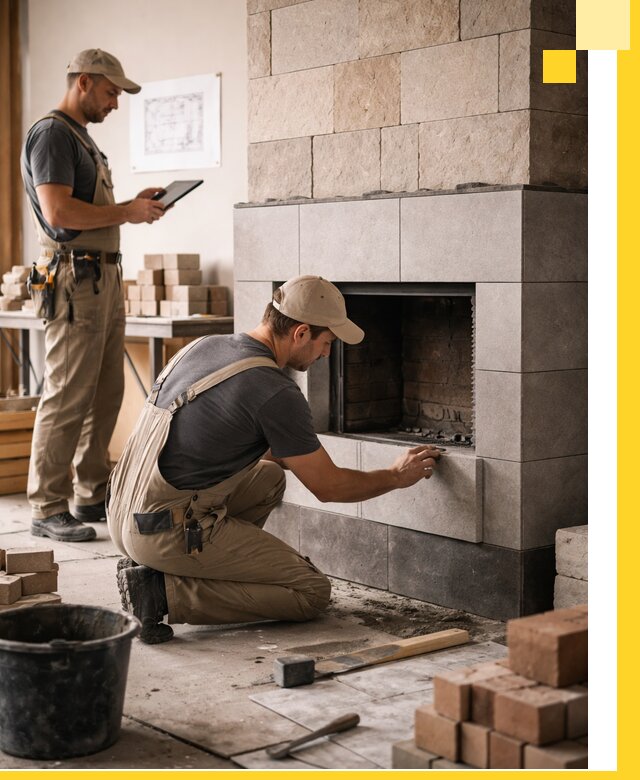 Индивидуальные проекты каминов и каминных систем в Кизляре