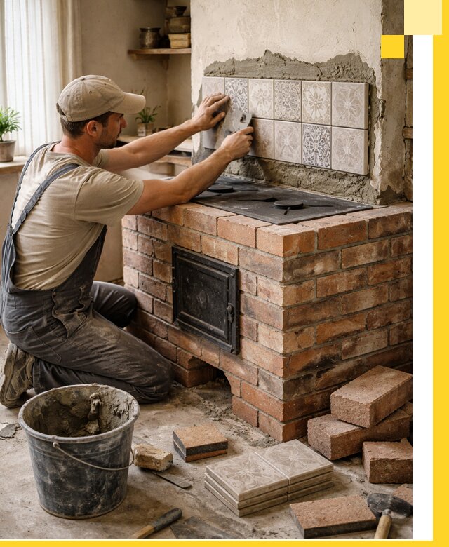 Печи с плитой на заказ монтаж гарантия и сервис в Кизляре