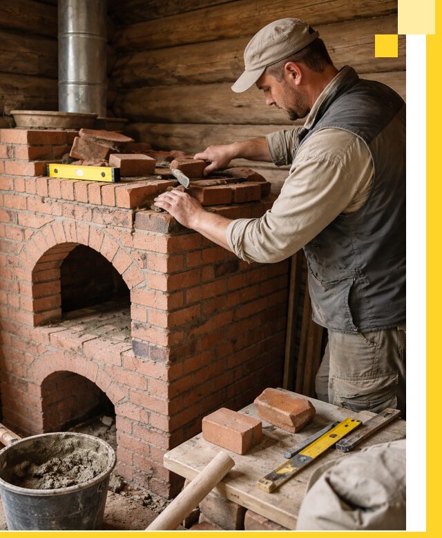 Изготовление и установка русских печей в Кизляре под ключ