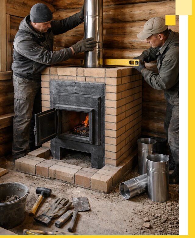 Проектирование, изготовление и установка банных печей в Кизляре