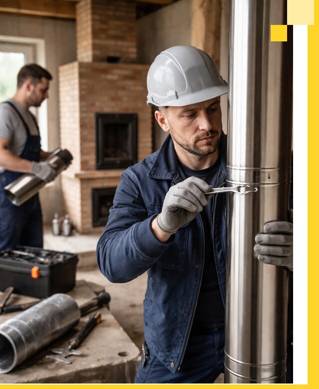 Профессиональный монтаж дымоходов для печей в Кизляре