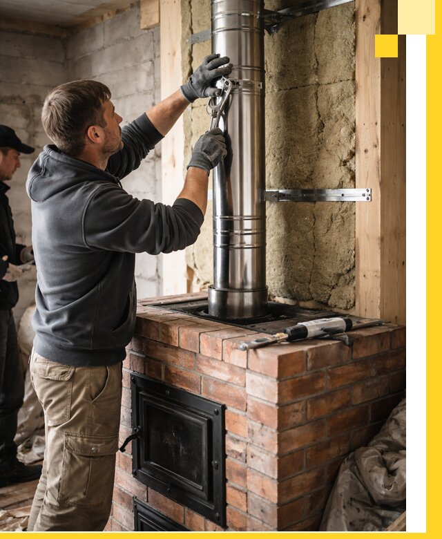 Изготовление и монтаж печей и дымоходов под ключ в Кизляре