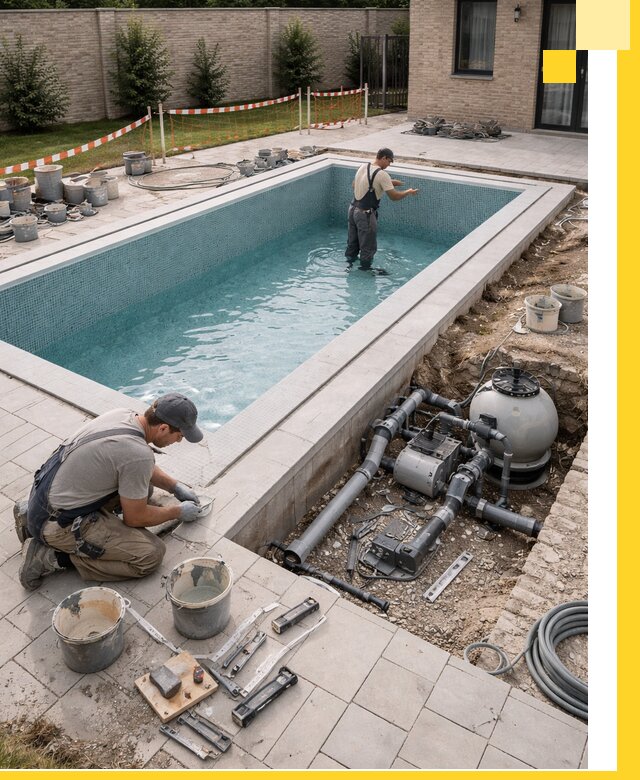 Строительство бассейнов под ключ в Кизляре: проекты и монтаж