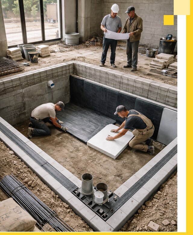 Проекты частных и общественных бассейнов под ключ в Кизляре