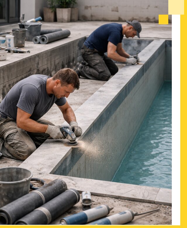 Профессиональный ремонт бассейнов под ключ в Кизляре