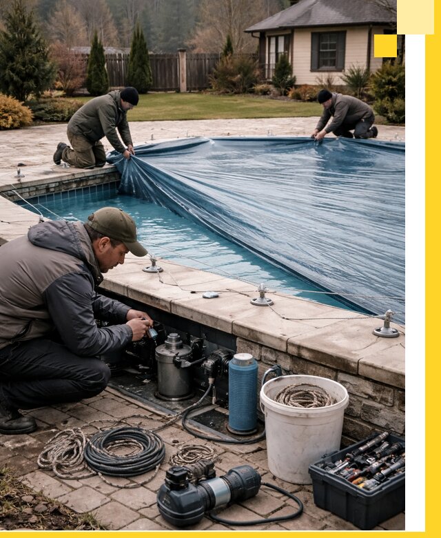 Консервация бассейнов в Кизляре: подготовка к длительному хранению