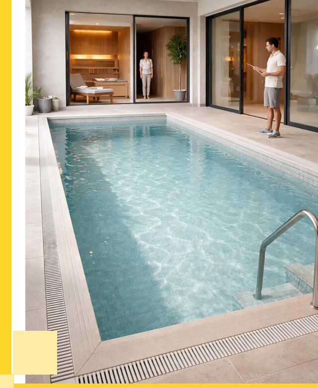 Отделка бассейна пленкой ПВХ в Кизляре от 3556 р. - ЭриданКзр