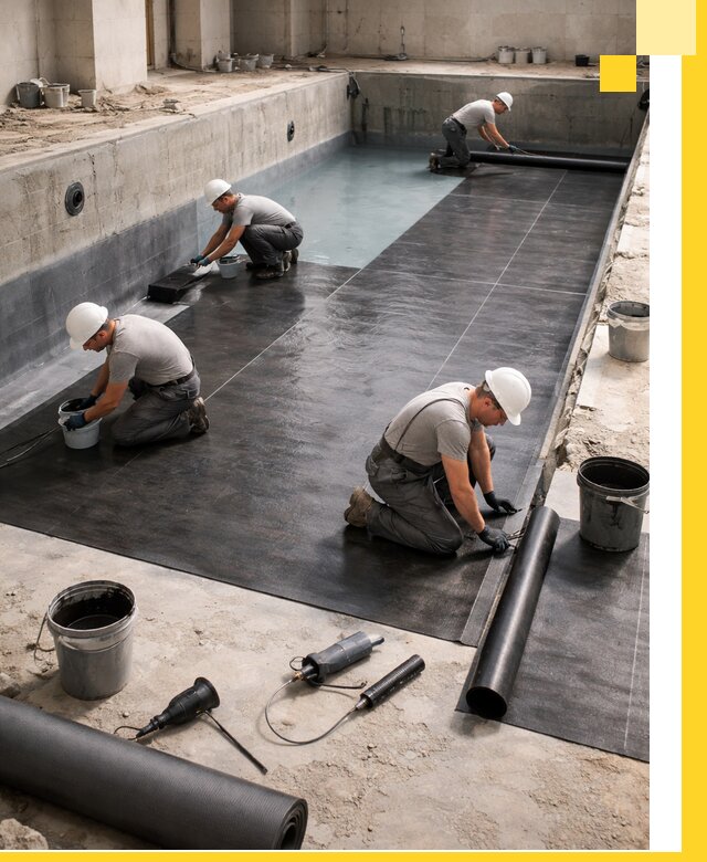 Профессиональная гидроизоляция бассейнов и чаш в Кизляре под ключ