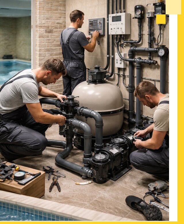 Комплексное оборудование для бассейнов под ключ в Кизляре