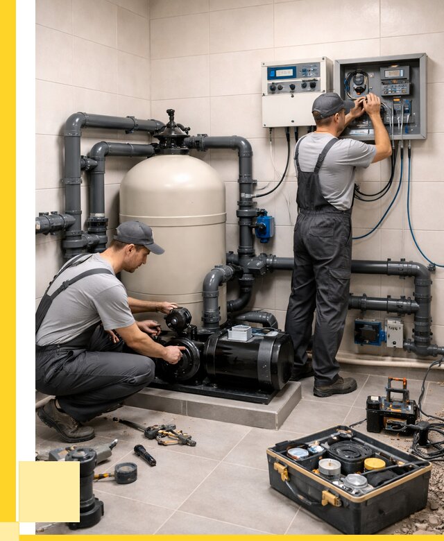 Монтаж оборудования для бассейнов в Кизляре от 40644 р. | ЭриданКзр