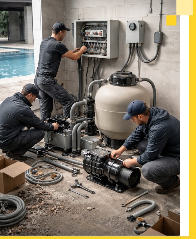 Профессиональный монтаж оборудования для бассейнов в Кизляре