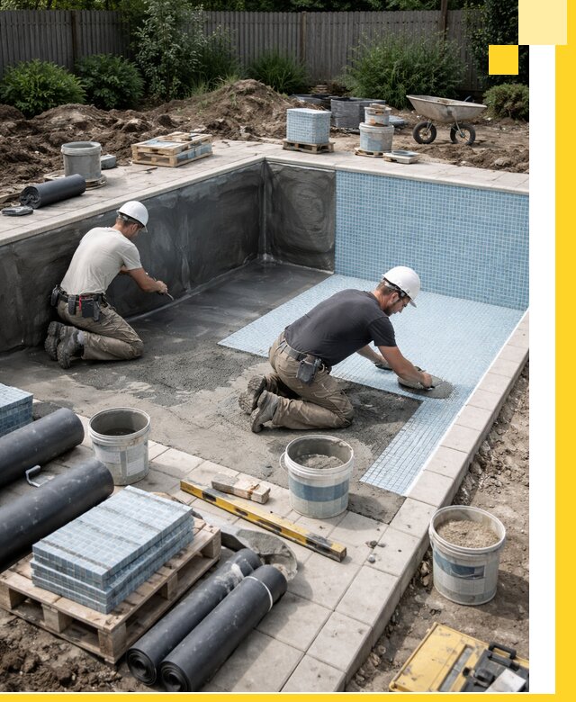 Проектирование и строительство стационарных бассейнов в Кизляре