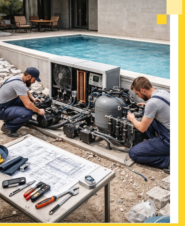 Проектирование и монтаж бассейнов с подогревом в Кизляре