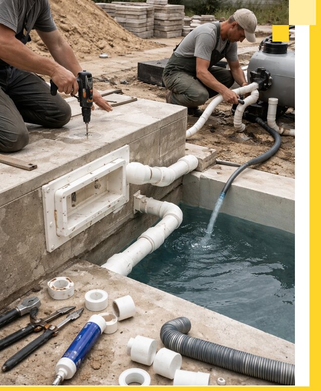 Строительство скиммерных бассейнов под ключ в Кизляре