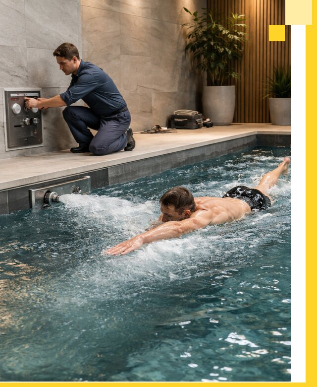 Проектирование и монтаж бассейнов с противотоком в Кизляре