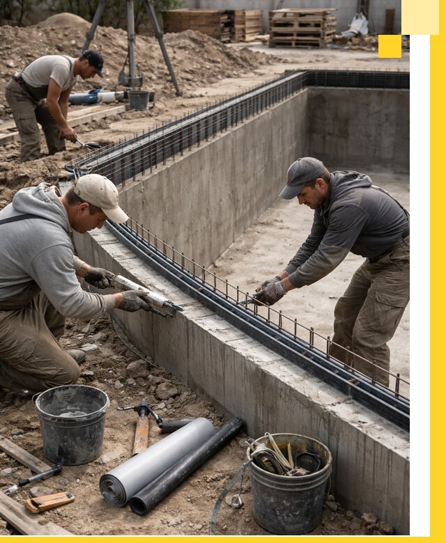 Качественный монтаж чаши бассейна в Кизляре под ключ с гарантией