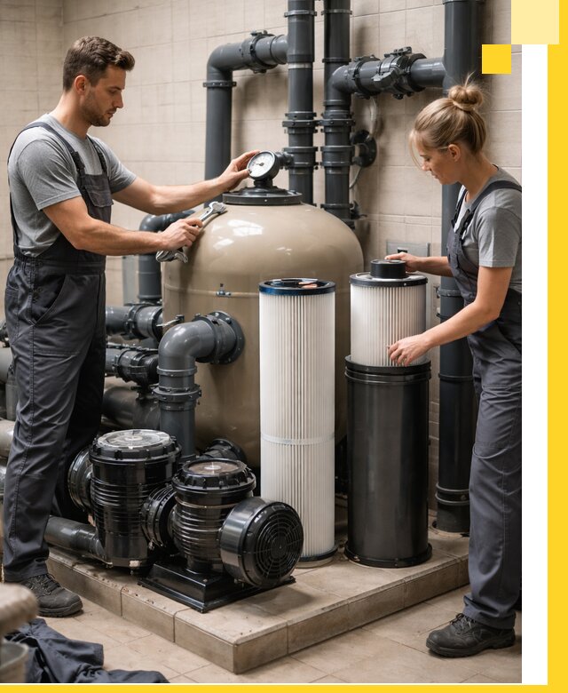 Фильтры и системы фильтрации для бассейнов в Кизляре