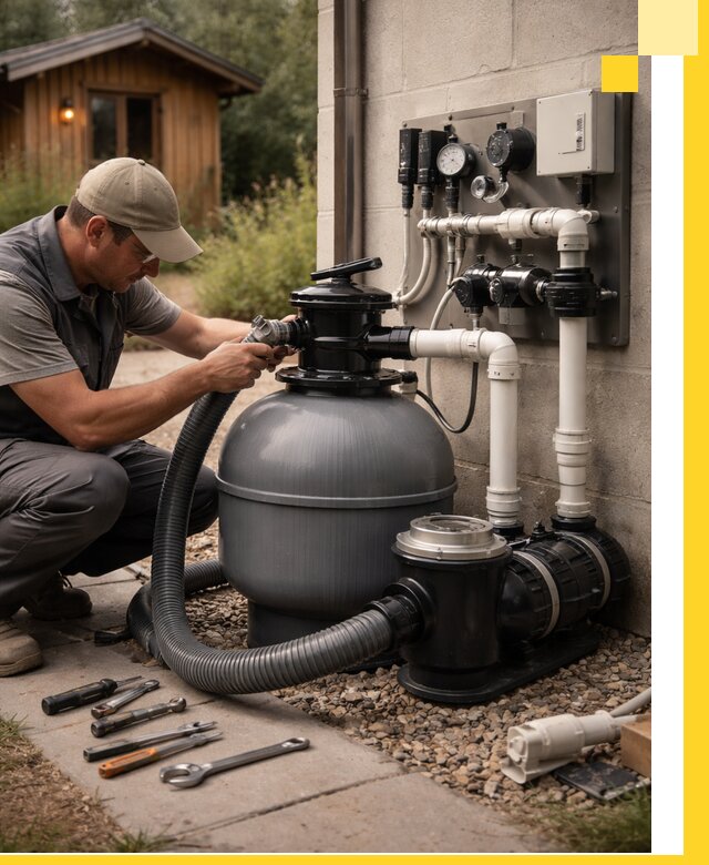 Продажа и монтаж фильтров и насосов для бассейнов в Кизляре