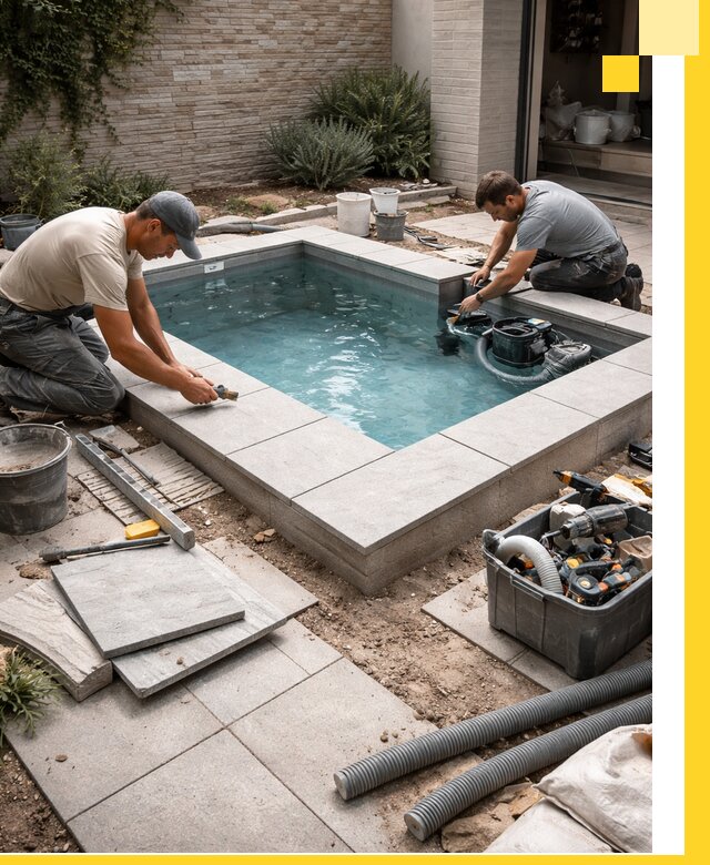 Мини бассейны под ключ в Кизляре, дизайн и установка