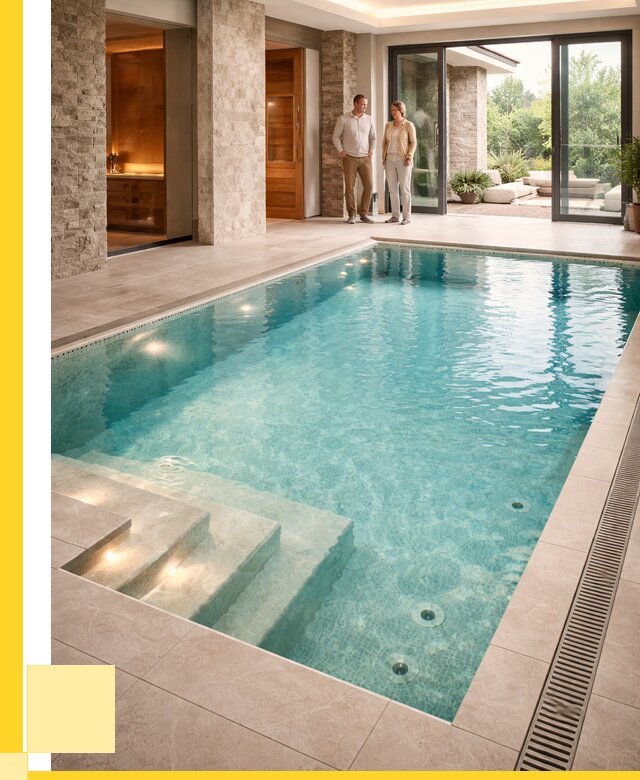 Бассейн во дворе в Кизляре: проект, отделка от 1219320 р. | ЭриданКзр