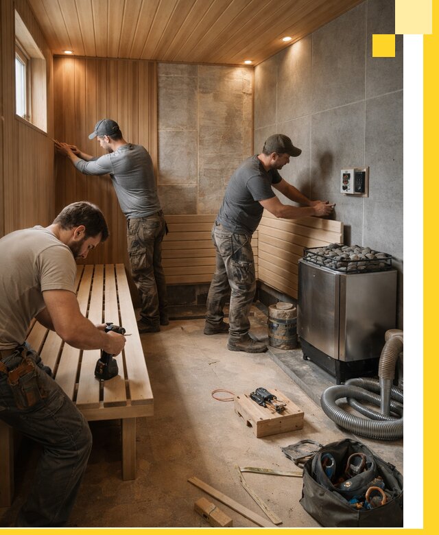 Сауны под ключ в Кизляре, проектирование, строительство, отделка