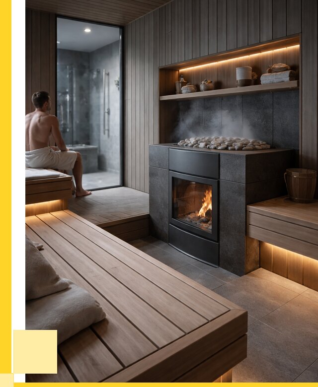 Проект сауны в частном доме в Кизляре от 35564 р. | ЭриданКзр