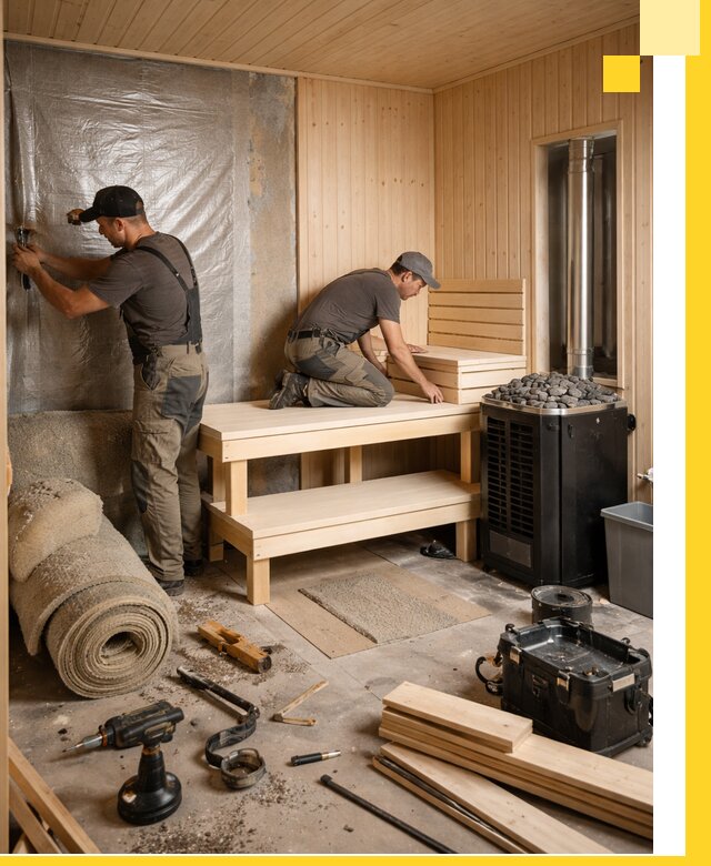 Проекты саун под ключ в Кизляре дизайн и строительство