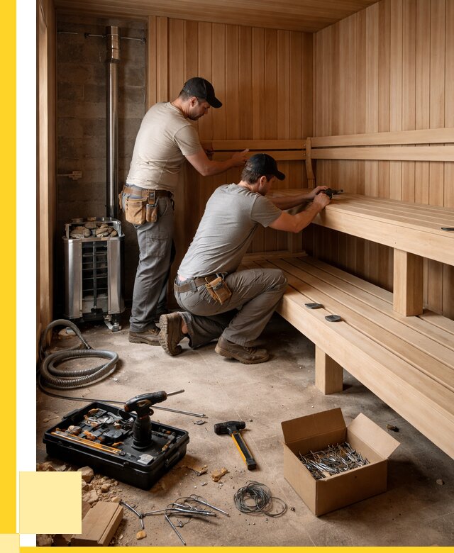 Монтаж саун под ключ в Кизляре от 121932 р. | ЭриданКзр