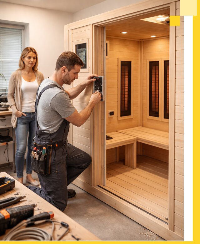 Инфракрасные сауны под ключ в Кизляре продажа и установка