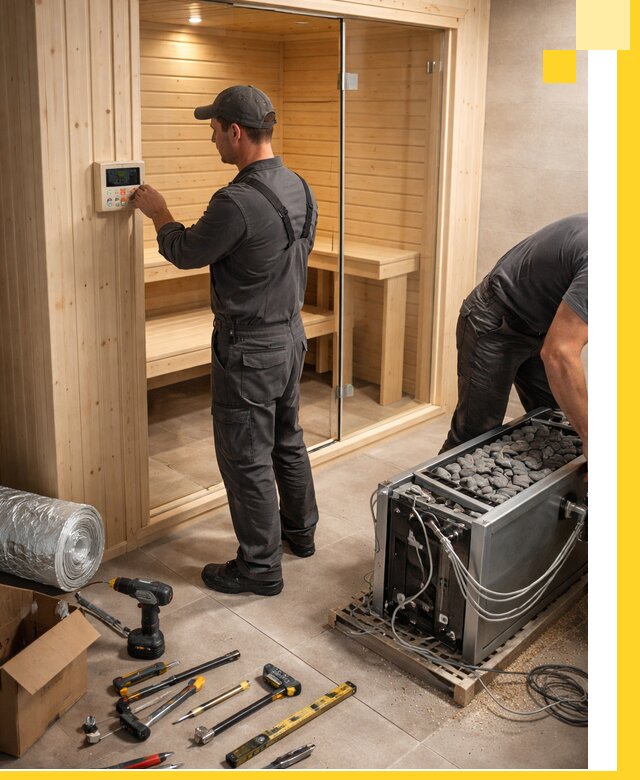 Поставка, установка и монтаж электрических саун в Кизляре