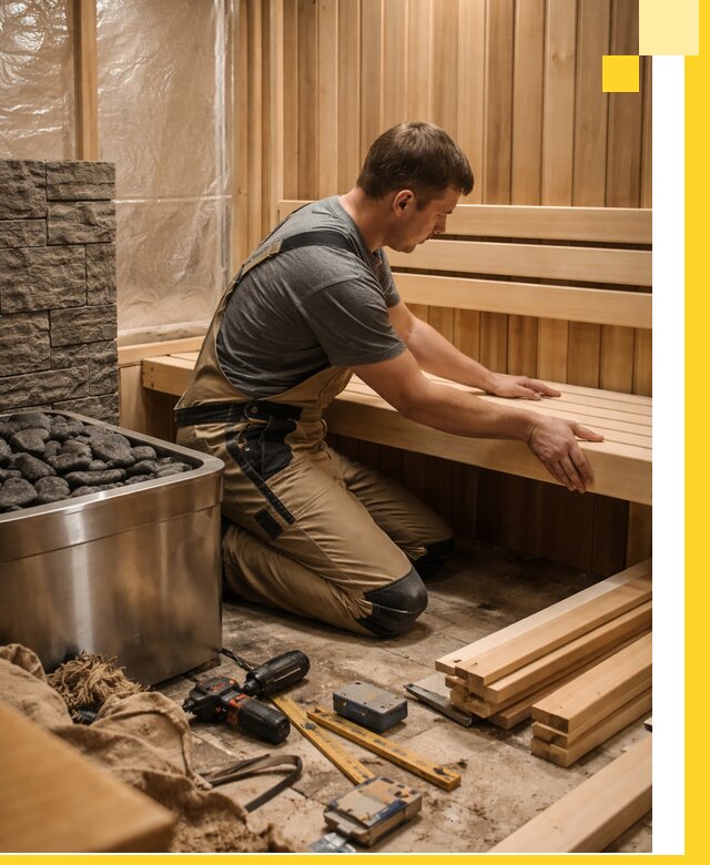 Сауны для дома под ключ с проектированием и монтажом в Кизляре