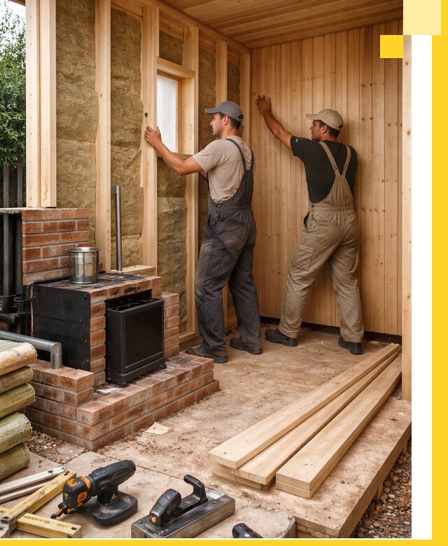 Строительство и установка дачных саун под ключ в Кизляре