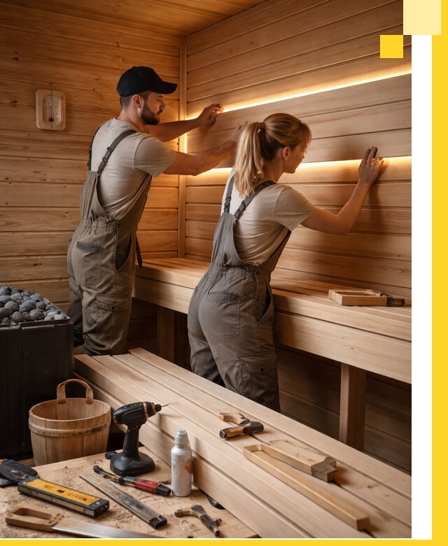 Дизайн саун и бань под ключ с индивидуальным проектом в Кизляре