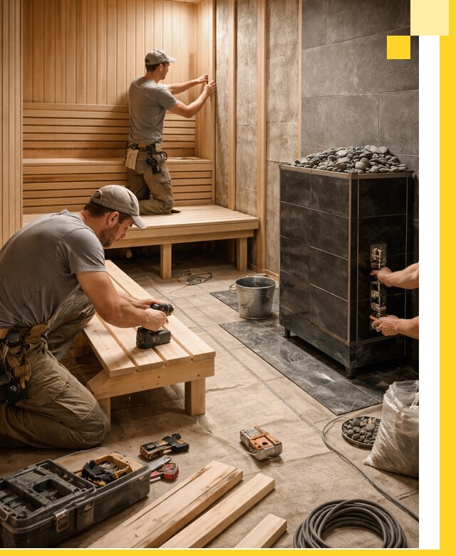 Дизайн и строительство интерьерных саун под ключ в Кизляре