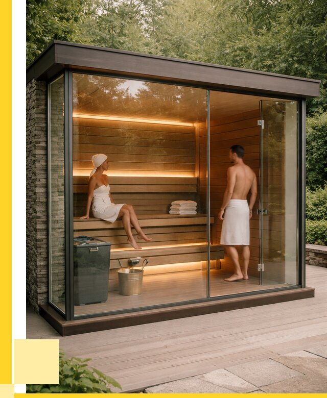Сауна стеклянная и двери для сауны в Кизляре от 254025 р. | ЭриданКзр