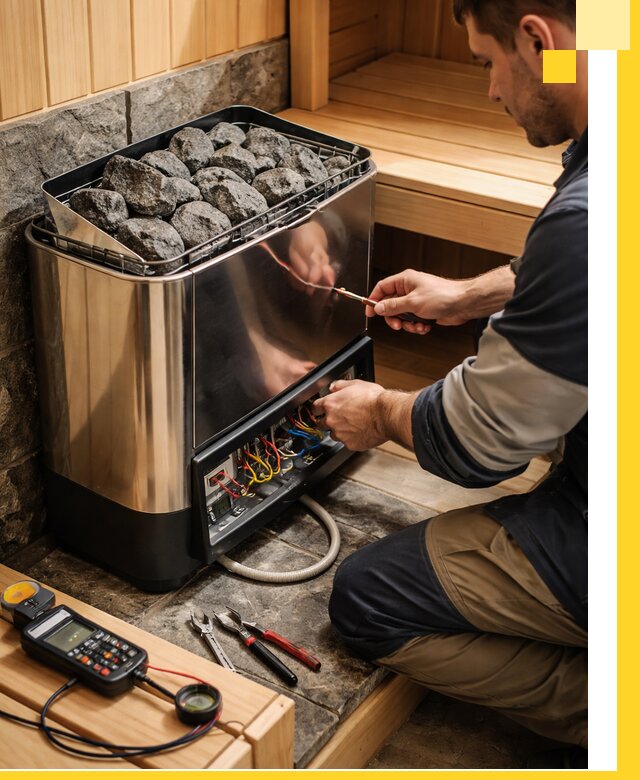 Продажа и установка электрокаменок для саун в Кизляре