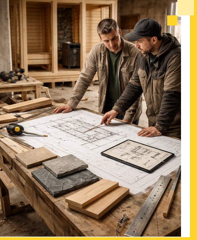 Проекты бань под ключ и планы строительства в Кизляре