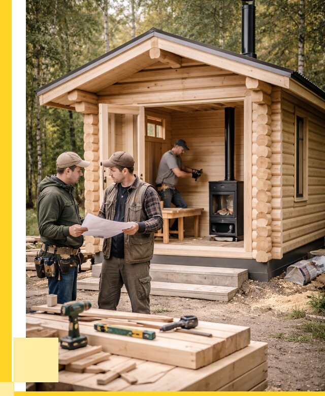 Монтаж бань под ключ в Кизляре — от 203220 р. | ЭриданКзр