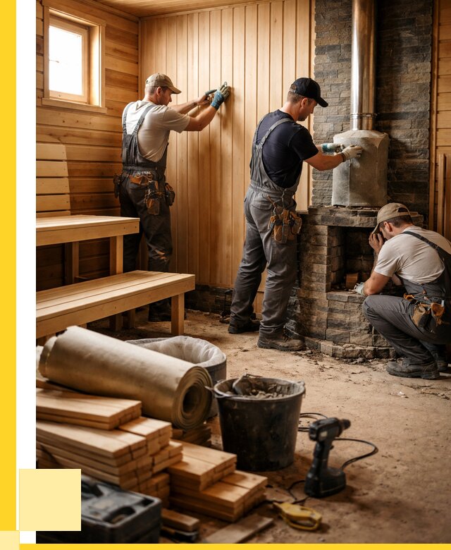 Ремонт бань под ключ в Кизляре от 45725 р. | ЭриданКзр