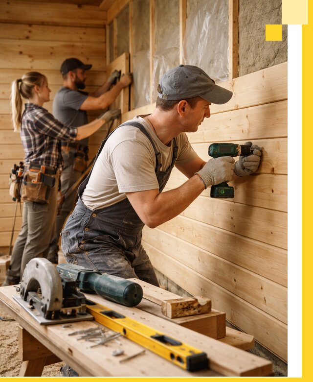 Обшивка бань под ключ в Кизляре: отделка стен и потолков