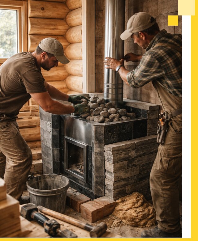 Строительство и отделка русских бань под ключ в Кизляре