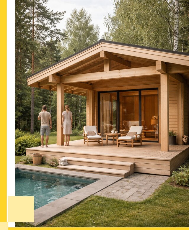 Бани с террасой под ключ в Кизляре от 609660 р. | ЭриданКзр