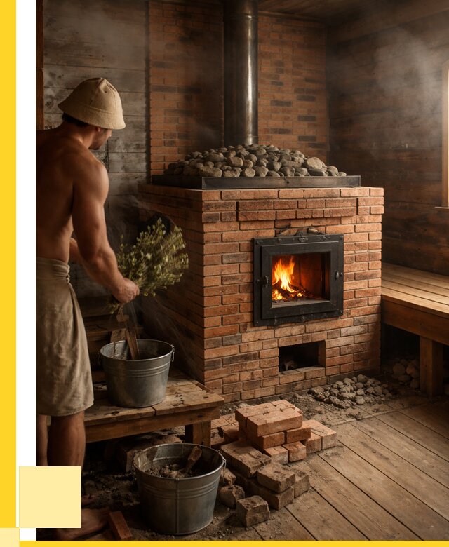 Кирпичные банные печи в Кизляре от 91449 р. | ЭриданКзр