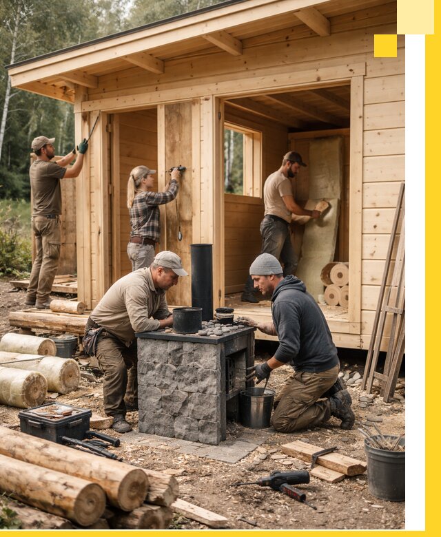 Купить баню под ключ в Кизляре строительство монтаж отделка