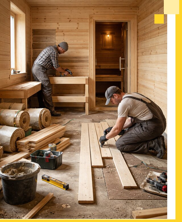 Индивидуальный проект бани с комнатой отдыха под ключ в Кизляре